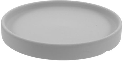YARNOW Grand Pot De Jardin Gris avec Soucoupe Et Plateau en Céramique Gris Clair Élégant Et Décoratif