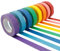 Washi Tape Set Regenbogen Masking Tape,8PCS Kreppband Bunt Abklebeband Masking Tape,Dekorative Washi Tape Kinder Klebeband Bunt,DIY Handwerk Papier Dekrativer Klebeband,Für Scrapbooking,Handwerk