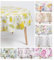 laro Ø 160 cm Premium Line Sommerblumen Bunt Hell Tischdecke rund - PVC Kunststoff - Wasserdicht & abwischbar, Muster:Mimose Gelb Weiß, Größe: Rund 160cm