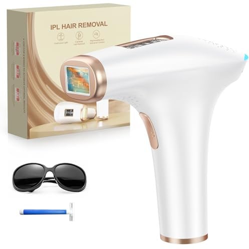 TIIMAGIC IPL Geräte Haarentfernung Laser - Schmerzfreie Haarentfernungsgerät mit 3 Erweiterte Funktionen HR/SC/RA und 9 Energiestufen, 999,900 Lichtimpulse für Frauen, Männer, Gesicht, Bikini, Körper