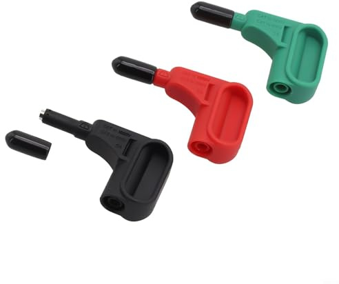 Honseadek Magnetisches Testsonden-Set, 3-teilig, für 4-mm-Bananen-Multimeter, rot, schwarz, grün, kompakte Größe 54 x 31,2 x 13,8 mm, kompatibel mit verschiedenen Stärken