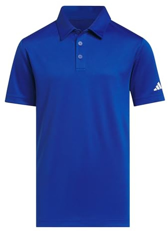 adidas Jungen Boys Performance Short Sleeve Polo Shirt, Collegiate royal, 7-8 Years