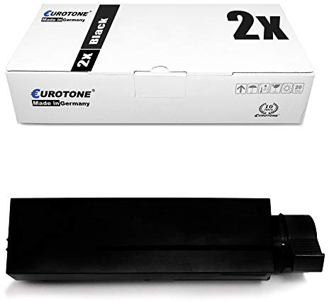 2X Eurotone Toner für Oki B 412 432 512 DN ersetzt 45807106 Schwarz Black