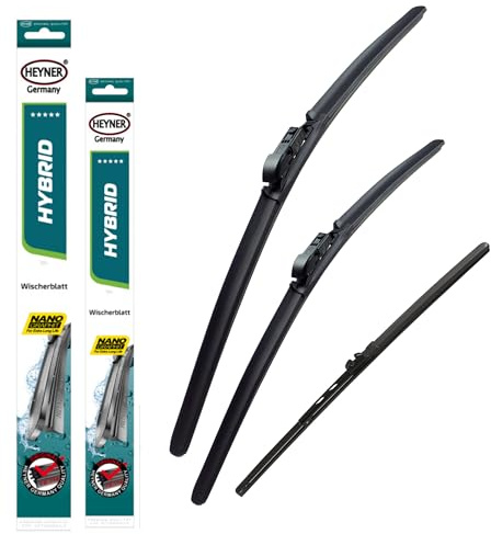 Heyner Fits: VW Sharan 2010-onwards Full Set Hybrid Wiper Blades Front Rear HH2816ST13G