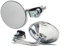 Motorrad Chrom Spiegel Klemme Paar Für 22mm (7/8 ) & 25mm (1 ) Lenker