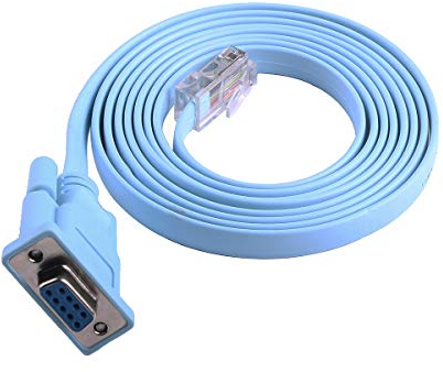 Cable de consola de equipos de red para Cisco/Juniper/NETGEAR/Ubiquity/LINKSYS/TP-Link enrutadores, conmutadores y equipos de cortafuegos, cable de consola DB9 a RJ45 RS232 (6FT, DB9)