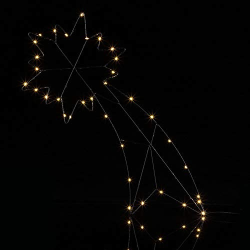 CASARIA® LED Weihnachtsstern Beleuchtet Innen & Außen Batterie Hängend Timer Sternschnuppe Weihnachten Fensterdeko Deko Weihnachtsbeleuchtung Dekostern