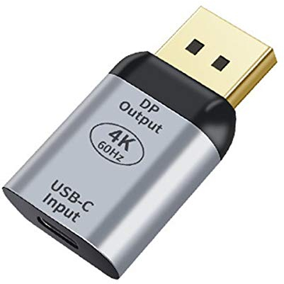 xiwai Adaptateur USB-C type C femelle vers Displayport DP Sink HDTV 4K 60Hz 1080p pour tablette, téléphone et ordinateur portable