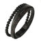 Herren Lederarmband mit Gravur mit Namen oder Datum – personalisiertes Armband aus Echtleder – Geschenk zum Geburtstag für Männer & Papa – Wunschtext graviert – individuelles stilvolles Männerarmband