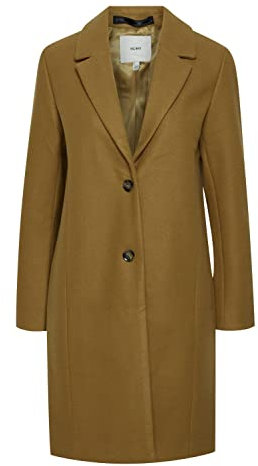 ICHI IHJANNET JA4 Damen Steppmantel Wintermantel Winterjacke Kurzmantel mit Reverskragen und Knöpfen, Größe:40, Farbe:Antique Bronze (171028)