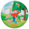Party Factory `Zooparty´ Benjamin Blümchen 10x Pappteller, Einwegteller bunt, Ø23cm, Partyteller zum Kindergeburtstag, Zootiere