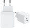 35W USB-C Dualport PPS, PD Schnellladegerät für iPhone 16 15 14 13 12 11 X iPad iPad Pro USB C Adapter für Samsung Galaxy S25 S24 S23 A56 A36 A26 A26 A06 A05 Tab A9, Google Pixel 9 8 7