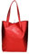 Borsa a Mano Shopper Donna in Pelle Dollaro Borse a Spalla (Rosso)