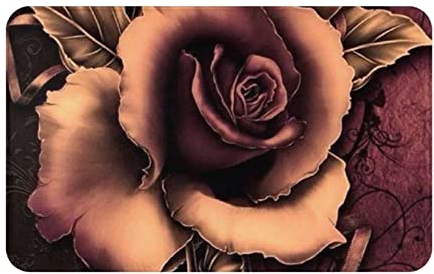 BEULSI Area Rug Gothic Rose Boden Anti-Rutsch-Fußmatte, Badezimmerteppich, dünne Fußmatte, saugfähig, waschbar, für Küche, Wohnzimmer, Badezimmer, 50 x 80 cm