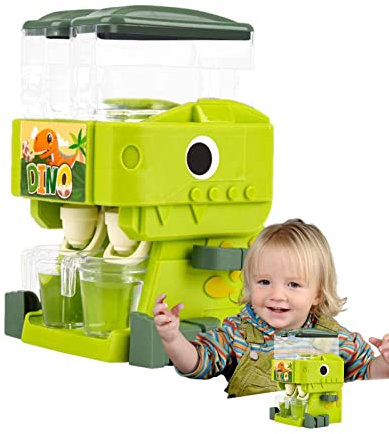 Jildouf Mini dispensador de agua,Simpático dinosaurio en miniatura juguete para fuente de enfriamiento de agua doméstica | Juegos de ficción en miniatura Juegos de fuentes de agua potable