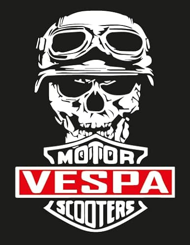 Embleme Vespa Piaggio Kaskade 3D-Aufkleber Gel GT GTS GTV LX LXV S Logo VE-040 aus Legiertem Stahl, Schwarz, Chrom, Universal, Roller