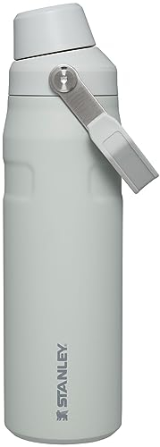 STANLEY IceFlow Fast Flow Water Bottle 24 OZ | Angled Spout Lid | Lightweight & Leakproof for Travel & Gym | Insulated Stainless Steel | BPA-Free | Fog Glimmer