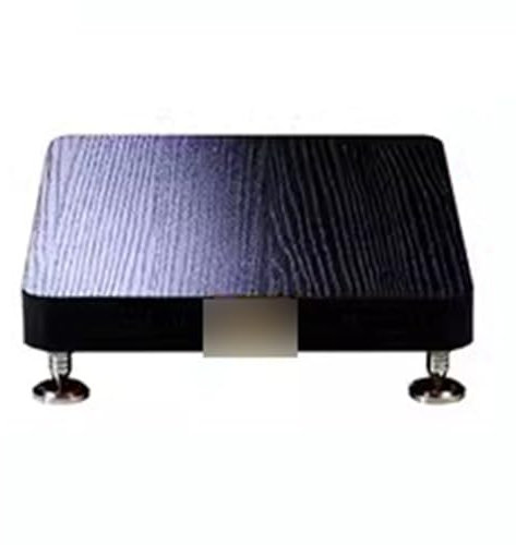 1-stufiges HiFi-Rack-AV-Regal Bodenstehendes Audiotablett TV-Schrank HiFi-Verstärkerschrank Geräteschrank Lautsprecher-Rack Verstärker-Rack Audio-Video-Komponenten (Color : Schwarz, S : 39 * 44cm)