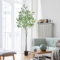 Oc'leaf Kunstpflanze Eukalyptus - 210cm Künstliche Pflanzen Eukalyptus, Eukalyptus Künstlich Im Topf, Eukalyptusbaum Deko für Zuhause, Wohnzimmer, Schlafzimmer, Büro, Garten
