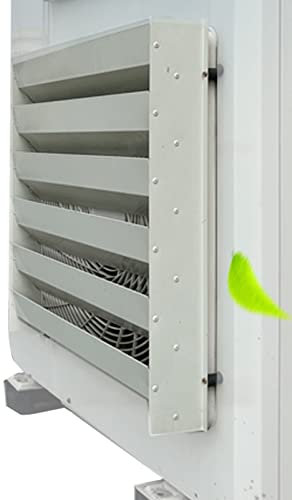 CCYENG Rejillas deflectoras de Aire para Unidad Exterior de Aire Acondicionado, Cubierta de ventilación de CA de Acero galvanizado Pantalla de Cerca de protección de a