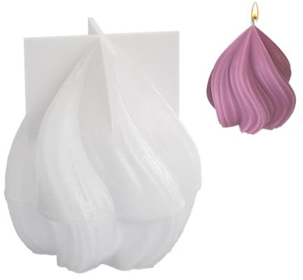 DIY Aromatherapie Kerze Form Gestreifte Geometrische Drehende Tropfen Kerze Form Unregelmäßige für Individuelle Kerzen