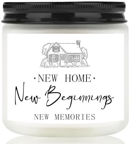 Scentoria Einzugsgeschenk Duftkerze im Glas - Geschenkidee für Neues Zuhause, Einweihung Haus oder Wohnung - Lavendel
