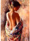 DPHERO DIY Rücken eines Mädchens Diamant Painting Bilder für Erwachsene Anfänger,5D Weinlese Diamond Painting Set,DIY Runde Steine Diamant Kunst Kits, Diamant Painting für Zuhause Dekor 30x40cm