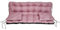 Nana Shop Coussin pour balancelle de Jardin, Coussin pour Palette, Coussin de Banc 120 cm, Coussin de Banc de Jardin (Rose)
