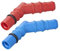 Multibros Lot de 2 raccords de tuyau avec joint torique pour tuyaux d'eau de 10 à 12 mm - Code couleur rouge et bleu - Connecteur 6x2 - Raccord étanche pour camping-car, bateau, jardin, caravane