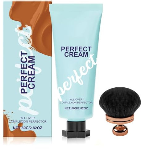 All Over Complexion Perfector, mit bürsten, Body Coverage Perfector für Beine, Long-Lasting CC Cream Foundation, Waterproof Skin Tint, Hydrating Full Coverage Concealer (Dark)