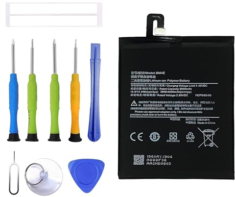 ERYNK BM4E Replacement Battery Compatible with Xiaomi Pocophone F1 M1805E10A, Poco F1 Replacement Battery with Tool Kit
