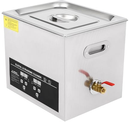 Ultrasonic Cleaner 240W Sonic Cleaner with Cleaning Basket, Ball-shaped Basket, Hose, Internal 30 * 24.3 * 15cm Ultra Sonic Cleaning Machine for Jewelry, Office Supplies, Eyeglasses, Watches