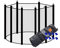 walexo Trampolin Sicherheitsnetz für 8 Stangensysteme Größen (457 cm Ø, Schwarz/Schwarz)