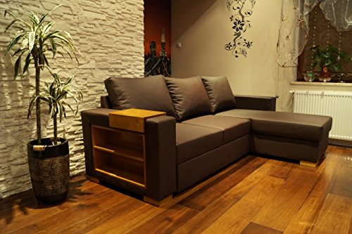 Quattro Meble Echtleder Ecksofa Mallorca 245 x 156cm Sofa Couch mit Bettfunktion und Bettkasten Eck Couch Echt Leder große Farbauswahl !
