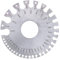 ChgImposs Round Wire Gauge, Stainless Steel Wire Thickness Measurer Tester Ruler Diameter Tool - Metric/Imperial