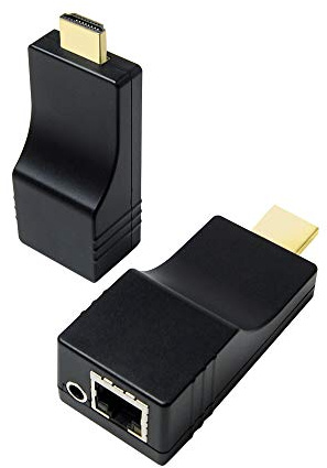 DDMALL 150M 1080P HDMI Extender Over TCP/IP, Mini Size, Easy Setup, Using Single CAT5e/CAT6 Cable, 1-to-1, One-to-Many, HDMI Splitter Extender, Transmitter and Receiver Kit