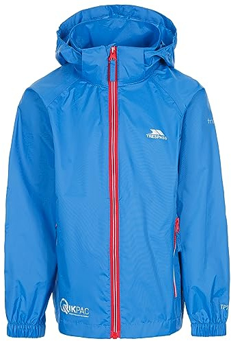 Trespass Unisex Kinder Qikpac X Jacke, blau, 9 Jahre