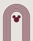 Komar Quadro da parete - Minimo Topolino - Dimensioni: 40 x 50 cm - Poster stampa artistica decorazione soggiorno, camera da letto, Disney