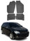 OMAC Gummi Fußmatten kompatibel mit VW Polo 2002-2008 Automatten Gummi Schwarz 4tlg
