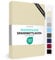 JACOBSON Spannbettlaken 180x200-200x220, Premium Mikrofaser Spannbetttuch 160g/m², BOXSPRINGBETT & ÜBERLÄNGE (180x200cm - 200x220cm, Natur)