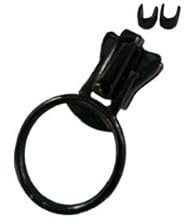Wellensteyn Zipper 8mm Ersatz Schieber für Jacken 8V 8VS (schwarz - glänzend, WZ - Zipper oben)