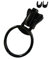 Wellensteyn Zipper 8mm Ersatz Schieber für Jacken 8V 8VS (schwarz - glänzend, WZ - Zipper oben)