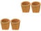 BCOATH 2sets Hand Woven Pencil Pot Woven Storage Box Wooden Pen Holder Cute Stationery Holder Compact Desktop Organizer 2pcs*2