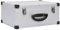vidaXL Silver Aluminium ABS CD Storage Case - Compact and Lightweight - 60 CD Capacity with Lockable Design