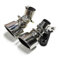 FUNFOB Auspuffblenden 1 Paar Für Mercedes Für Benz W211 E300 E280 E260 2002-2007 304 Edelstahl-Auspuffrohr Single Out Schalldämpferspitzen Auspuffblende