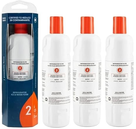 3Pcs Lot EDR2RXD1 Replace Water Refrigerator ,Compatible for Whirlpool ,Filter 2 Element W10413645A WRF989SDAB