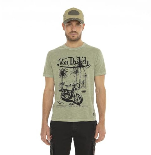 Tee Shirt Homme 100% Coton, T-Shirt Homme SoCal, Col Rond & Regular Fit M