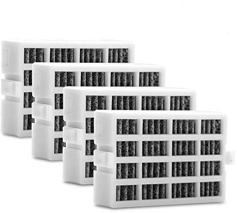 W10311524 Lot de 4 filtres à air de rechange pour réfrigérateur Whirlpool 2319308, W10335147, W10335147A, W10335147, W10315189, 1876318, AIR1, AP4538127, AH2580853, EA2580853, PS2580853