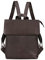 STILORD 'Charlie' Vintage Leather Backpack Brown Satchel for Women Men Unisex Daypack for 13,3 Inch MacBook Laptop Rucksack in Genuine Leather, Colour:Flat Dark Brown