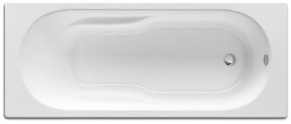 ROCA Baignoire rectangulaire Neo Genova avec dossier, accoudoirs, poignées sculptées - Blanc 180x80cm